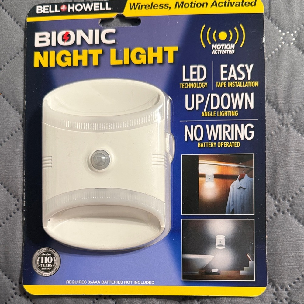 Motion Activated Night Light - White